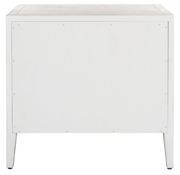 Ariella 3 Drawer Wood Nightstand Light Grey