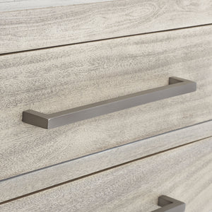 Ariella 3 Drawer Wood Nightstand Light Grey