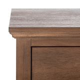 Lisabet 1 Drawer Wood Nightstand Brown