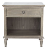 Lisabet 1 Drawer Wood Nightstand Light Grey