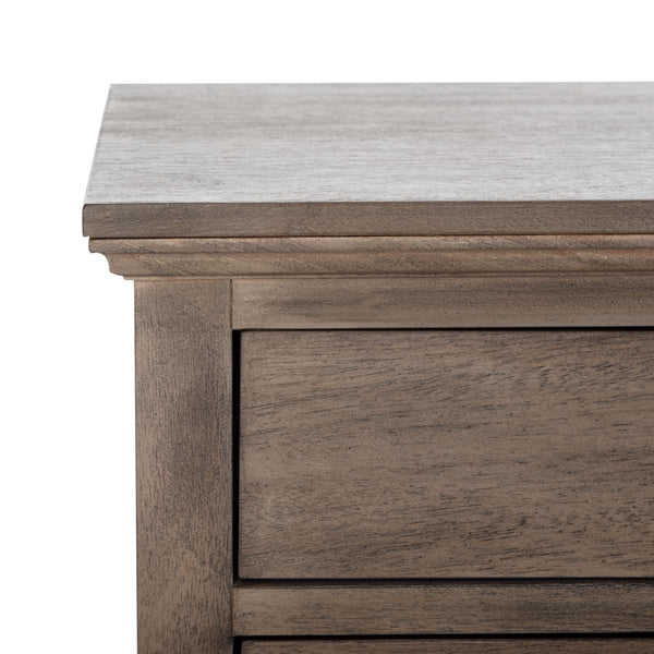 Lisabet 3 Drawer Wood Nightstand Light Brown