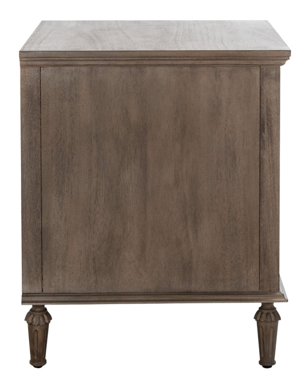 Lisabet 3 Drawer Wood Nightstand Light Brown