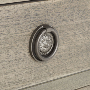 Lisabet 3 Drawer Wood Nightstand Light Grey