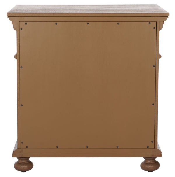 Allisyn 3 Drawer Wood Nightstand Brown