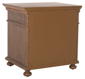 Allisyn 3 Drawer Wood Nightstand Brown