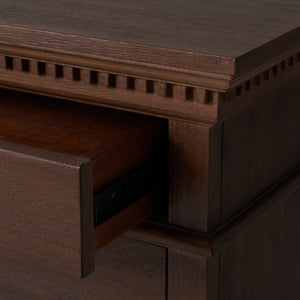 Allisyn 3 Drawer Wood Nightstand Brown