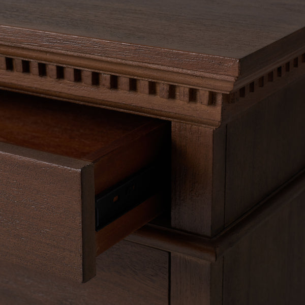 Allisyn 3 Drawer Wood Nightstand Brown