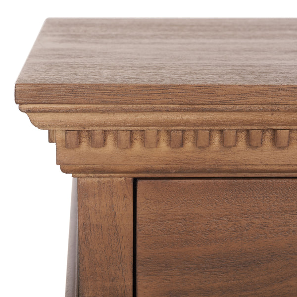Allisyn 3 Drawer Wood Nightstand Brown
