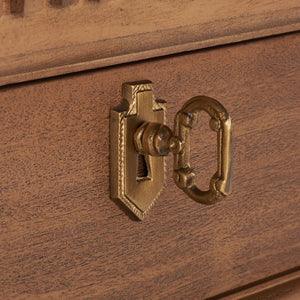 Allisyn 3 Drawer Wood Nightstand Brown