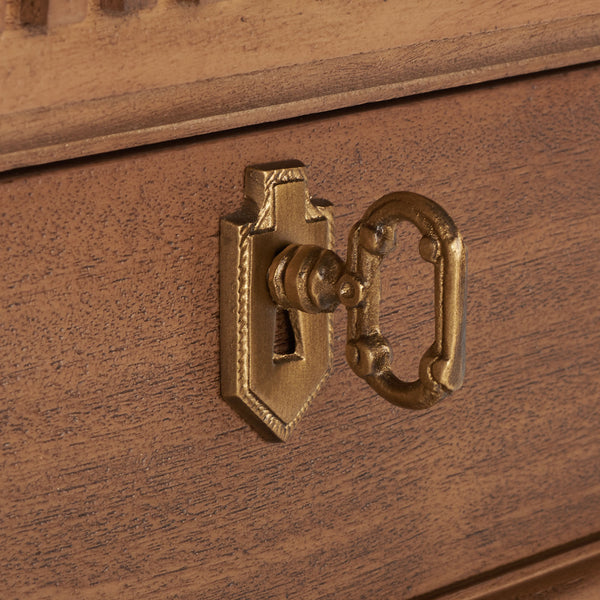 Allisyn 3 Drawer Wood Nightstand Brown