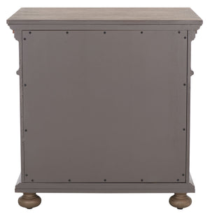 Allisyn 3 Drawer Wood Nightstand Light Brown