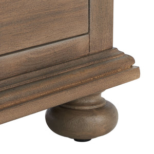 Allisyn 3 Drawer Wood Nightstand Light Brown