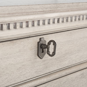Allisyn 3 Drawer Wood Nightstand Light Grey