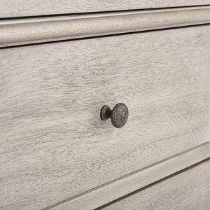 Allisyn 3 Drawer Wood Nightstand Light Grey