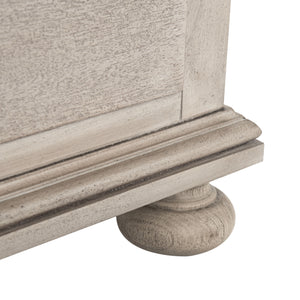 Allisyn 3 Drawer Wood Nightstand Light Grey