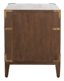 Nisha 1 Drawer Wood Nightstand Brown