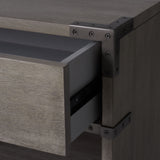 Nisha 1 Drawer Wood Nightstand Light Grey