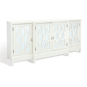 Safavieh Madeleine Mirrored Sideboard White Wood / Mirror SFV8500C