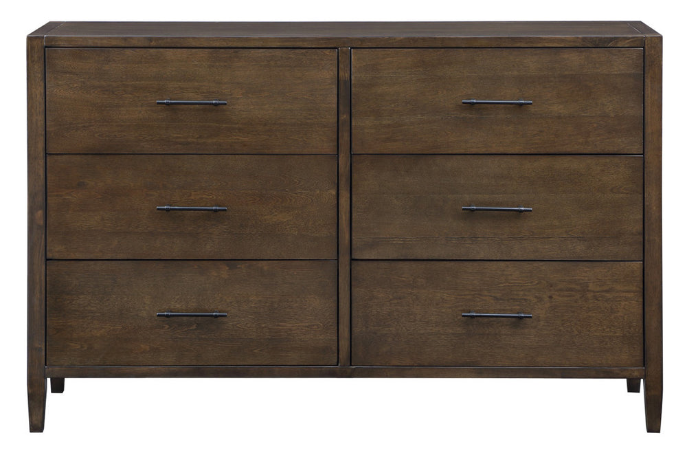 Safavieh Tompkins 6 Drawer Dresser in Dark Walnut SFV8506A