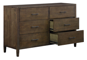 Safavieh Tompkins 6 Drawer Dresser in Dark Walnut SFV8506A