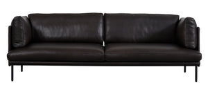 Safavieh Harriet Leather Sofa in Graphite  SFV8903A