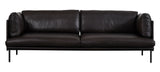 Harriet Leather Sofa in Graphite - Commercial Grade