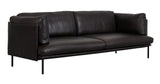 Safavieh Harriet Leather Sofa in Graphite  SFV8903A