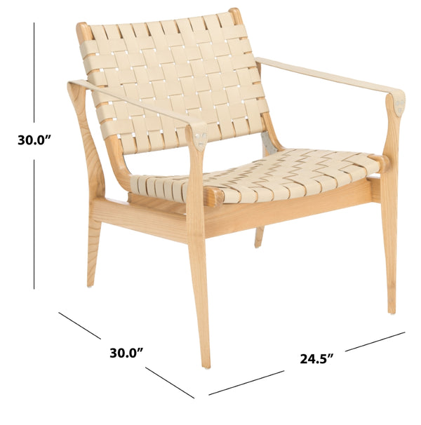 Dilan Leather Safari Chair