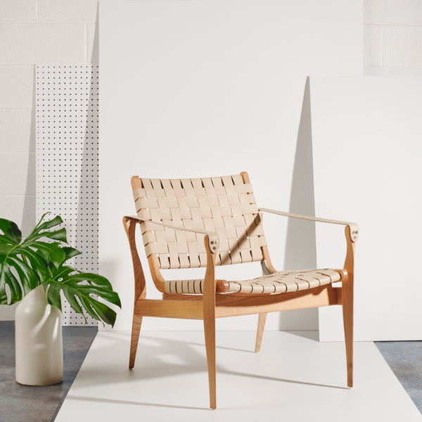 Dilan Leather Safari Chair