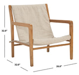 Osmond Linen Sling Chair Sand / Natural