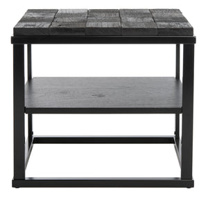 Safavieh Nightstand Charred Black Wood / Metal  SFV9027A