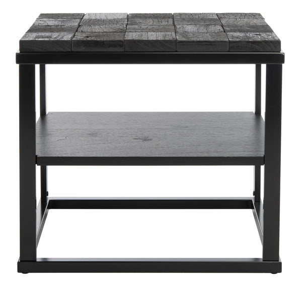 Safavieh Nightstand Charred Black Wood / Metal  SFV9027A