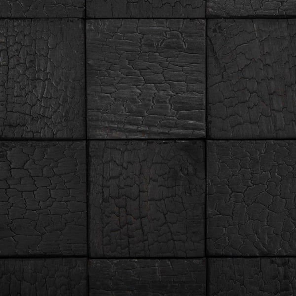 Safavieh Nightstand Charred Black Wood / Metal  SFV9027A