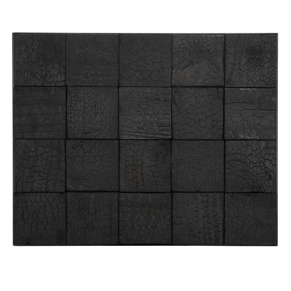 Safavieh Nightstand Charred Black Wood / Metal  SFV9027A