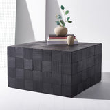 Safavieh Coffee Table Charred Black Wood SFV9028A