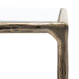 Jessa Rectangle Metal Coffee Table Brass / White Forged Metal / White Marble SFV9500C