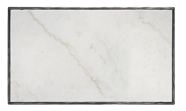 Safavieh Jessa Rectangle Metal Coffee Table Black / White Forged Metal / White Marble / Mdf SFV9500D