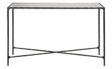 Safavieh Jessa Forged Metal Rectangle Console Table Black / White Forged Metal / White Marble / Mdf SFV9502D