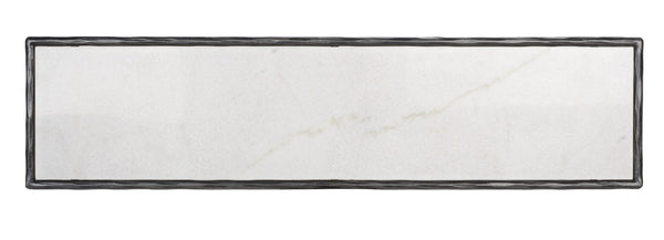 Safavieh Jessa Forged Metal Rectangle Console Table Black / White Forged Metal / White Marble / Mdf SFV9502D