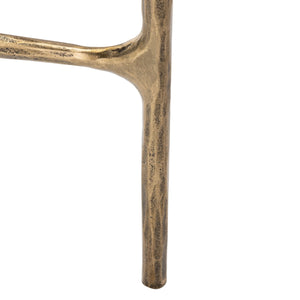 Jessa Forged Metal Console Table Brass Forged Metal / Tempered Glass SFV9506A