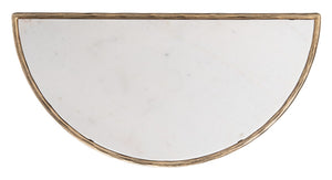 Jessa Forged Metal Console Table Brass / White Forged Metal / White Marble SFV9506C