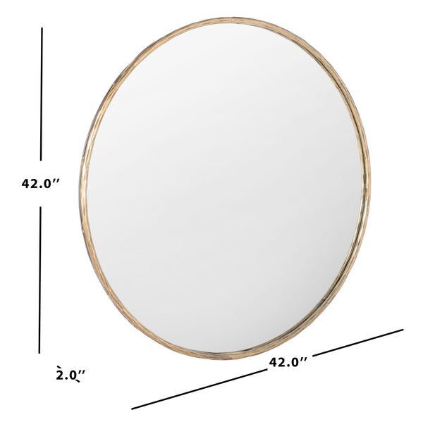 Renee Round Metal Mirror Brass Forged Metal / Mirror SFV9507A