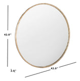 Renee Round Metal Mirror Brass Forged Metal / Mirror SFV9507A