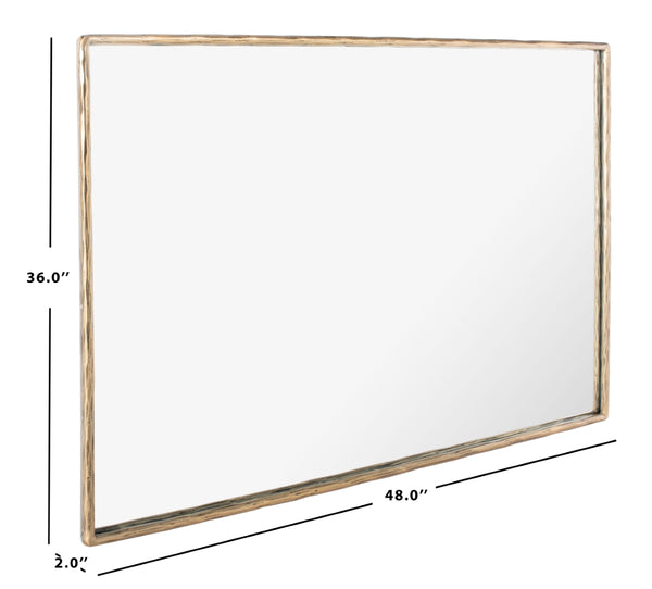 Trish Large Rectangle Metal Mirror Brass Forged Metal / Mirror SFV9508A