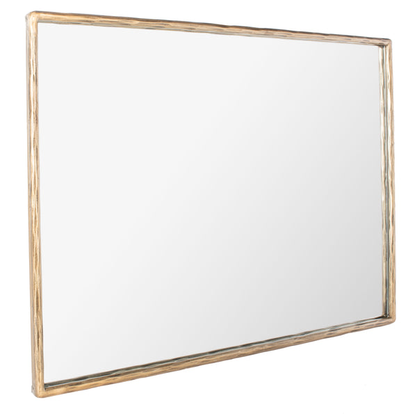 Trish Small Rectangle Metal Mirror Brass Forged Metal / Mirror SFV9509A