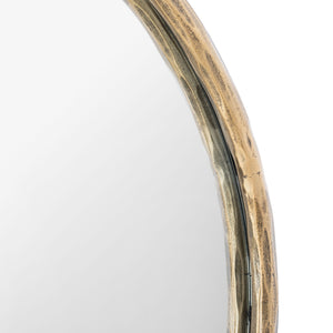 Jebediah Oval Metal Mirror Brass Forged Metal / Mirror SFV9510A