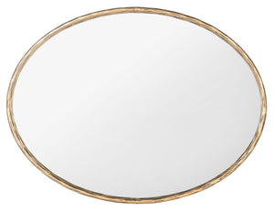 Jebediah Oval Metal Mirror Brass Forged Metal / Mirror SFV9510A