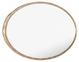 Jebediah Oval Metal Mirror Brass Forged Metal / Mirror SFV9510A