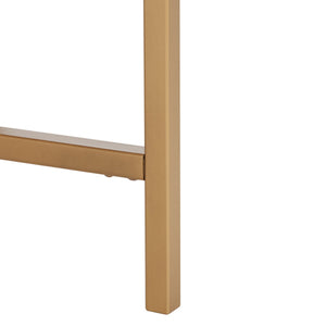 Caralyn Round Marble Coffee Table - Chic Gold Finish & White Marble for Glamorous Living Rooms