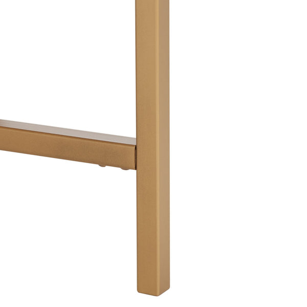 Caralyn Round Marble Coffee Table - Chic Gold Finish & White Marble for Glamorous Living Rooms